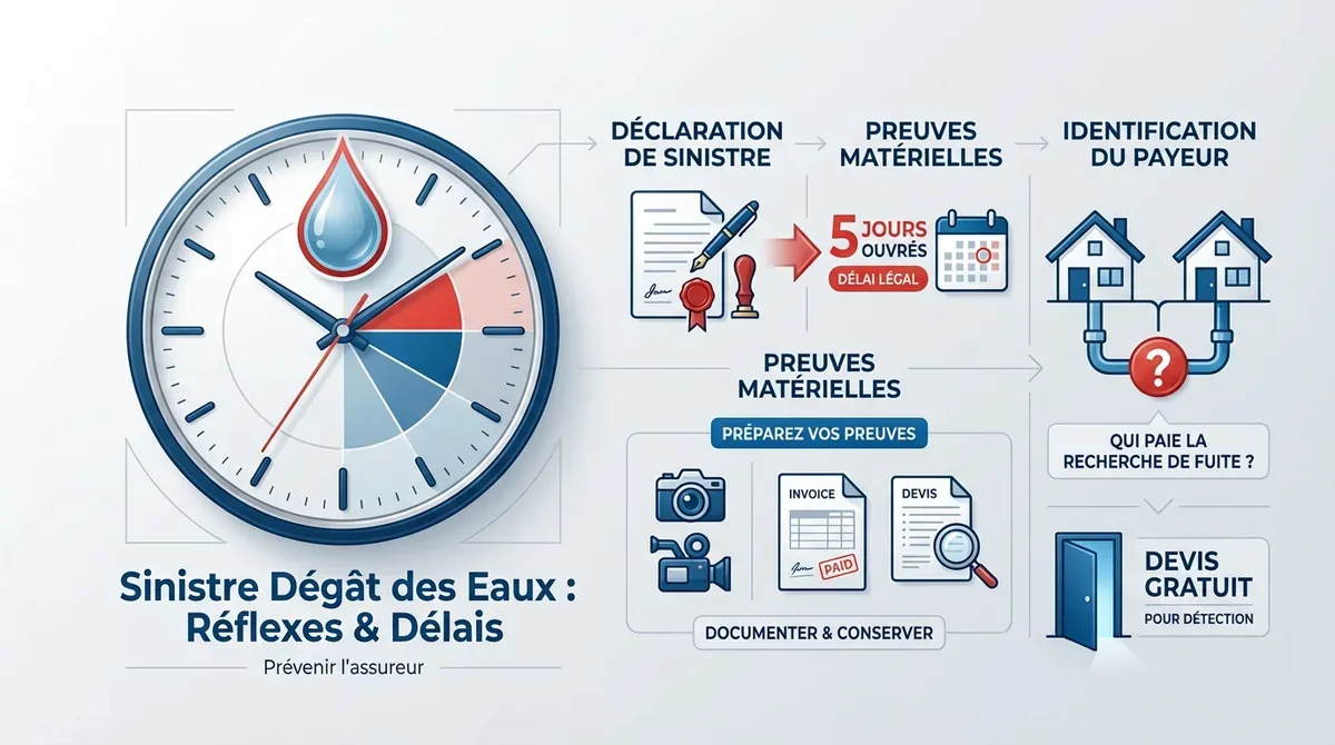 Expertise et constatation de dégâts des eaux dans un logement